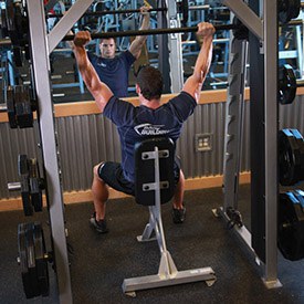 Smith Machine Overhead Shoulder Press